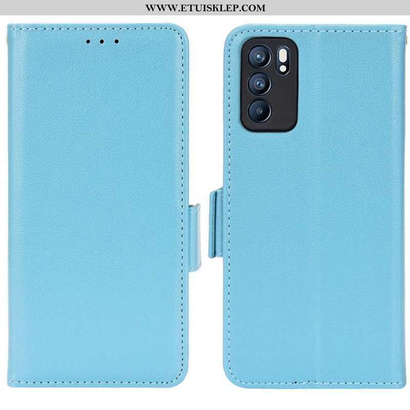 Obudowa Etui Na Telefon do Oppo Reno 6 5G Etui Folio Flap Double Nowe Kolory